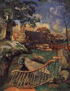 Paul Gauguin Fence oil